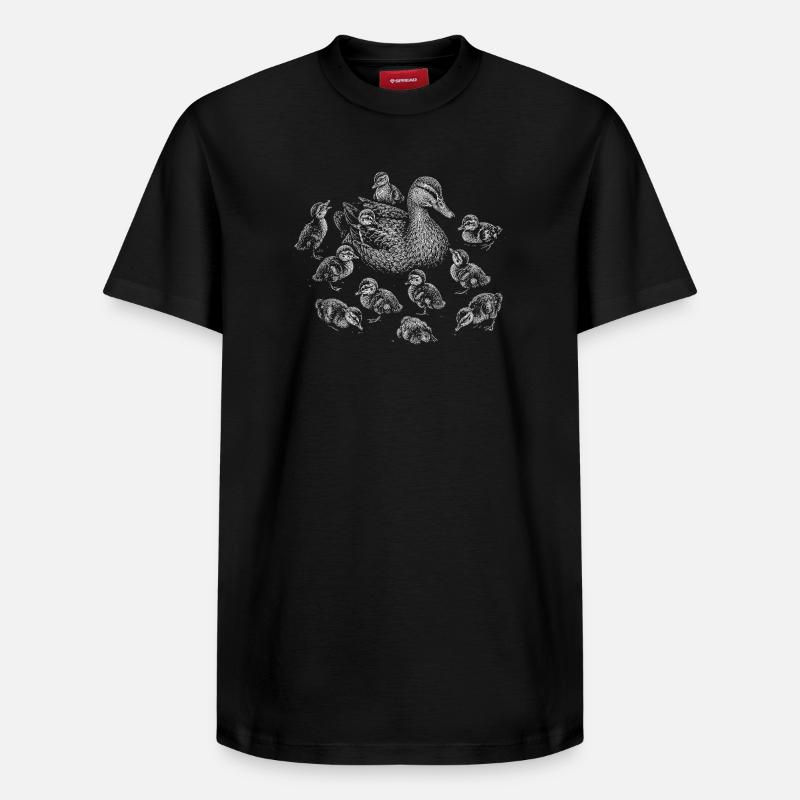 Mère Canard - T-shirt unisexe décontracté en coton Supima – de SPREAD - noir