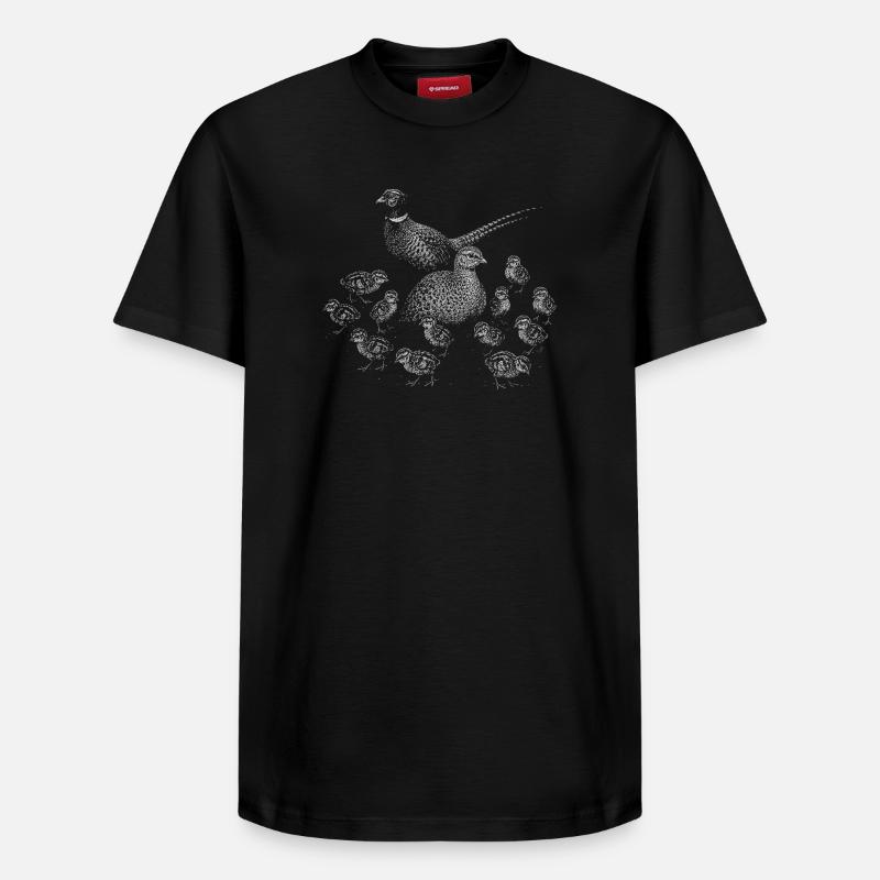 Faisan - T-shirt unisexe décontracté en coton Supima – de SPREAD - noir