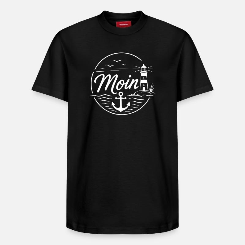 Moin - Relaxed Unisex Supima Cotton T-Shirt – von SPREAD - Schwarz