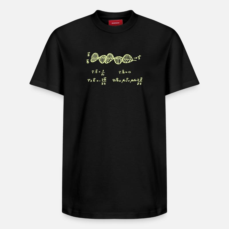 Les équations de Maxwell - T-shirt unisexe décontracté en coton Supima – de SPREAD - noir