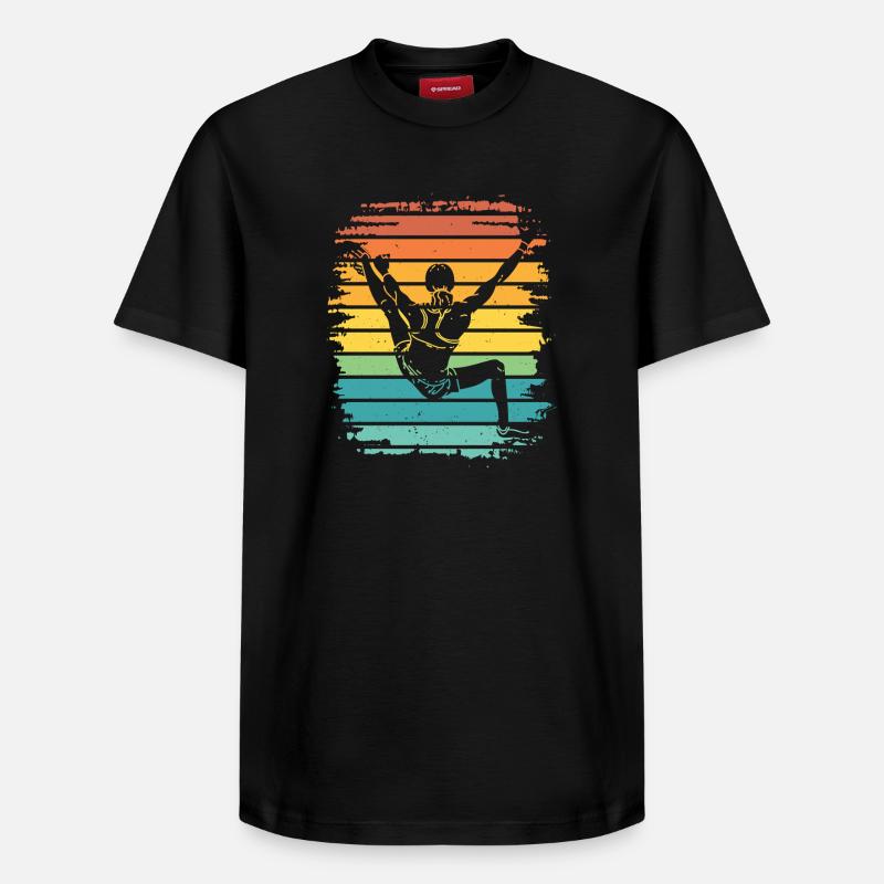Boulderer Boulder Bouldern - Relaxed Unisex Supima Cotton T-Shirt – von SPREAD - Schwarz