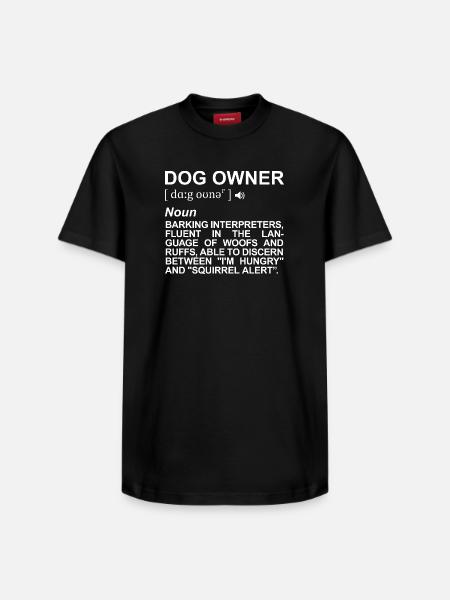 Dog Owner Description - Relaxed Unisex Supima Cotton T-Shirt – by SPREAD - black