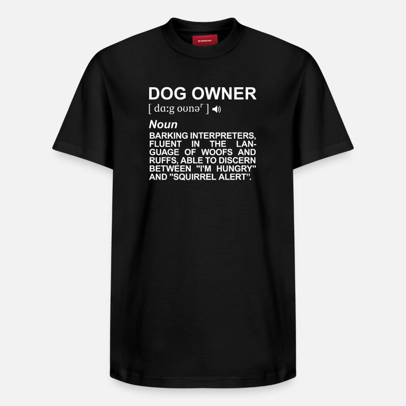 Dog Owner Description - Relaxed Unisex Supima Cotton T-Shirt – by SPREAD - black
