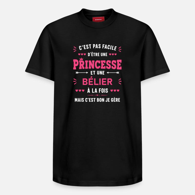 bélier - T-shirt unisexe décontracté en coton Supima – de SPREAD - noir