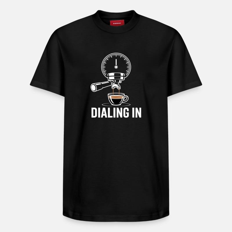 Rituel de l’espresso en phase - T-shirt unisexe décontracté en coton Supima – de SPREAD - noir