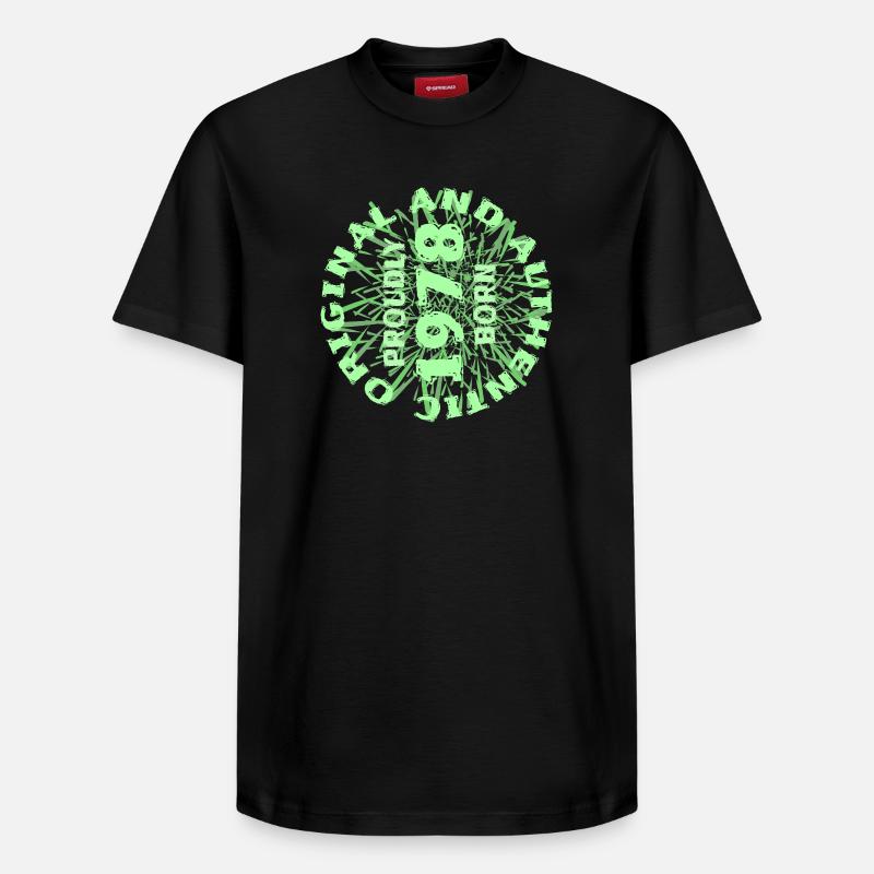 1978 - T-shirt unisexe décontracté en coton Supima – de SPREAD - noir