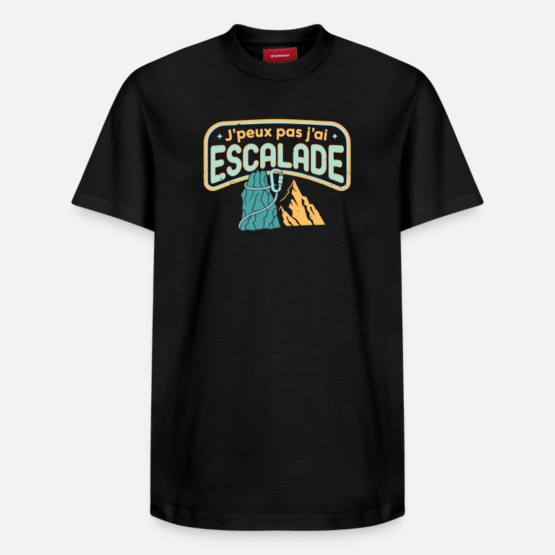 J'peux pas j'ai Escalade - T-shirt unisexe décontracté en coton Supima – de SPREAD - noir