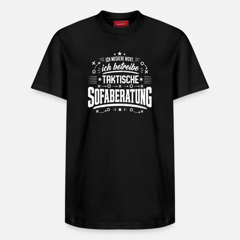 Taktische Sofaberatung - Relaxed Unisex Supima Cotton T-Shirt – von SPREAD - Schwarz