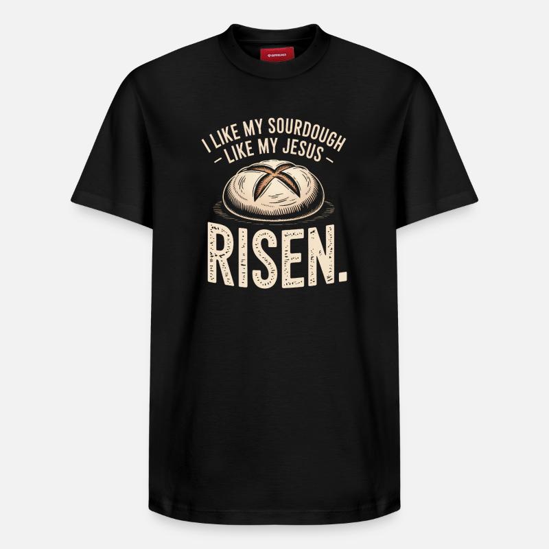 Levain de Jesus Tee - T-shirt unisexe décontracté en coton Supima – de SPREAD - noir