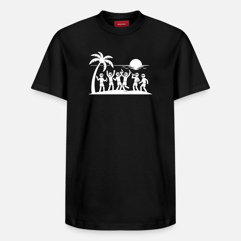 Icône des fêtes de fin d’année - T-shirt unisexe décontracté en coton Supima – de SPREAD - noir