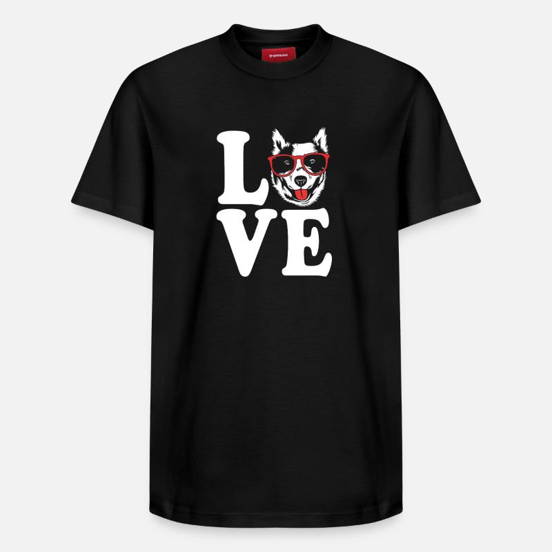 Bouvier australien chien - T-shirt unisexe décontracté en coton Supima – de SPREAD - noir