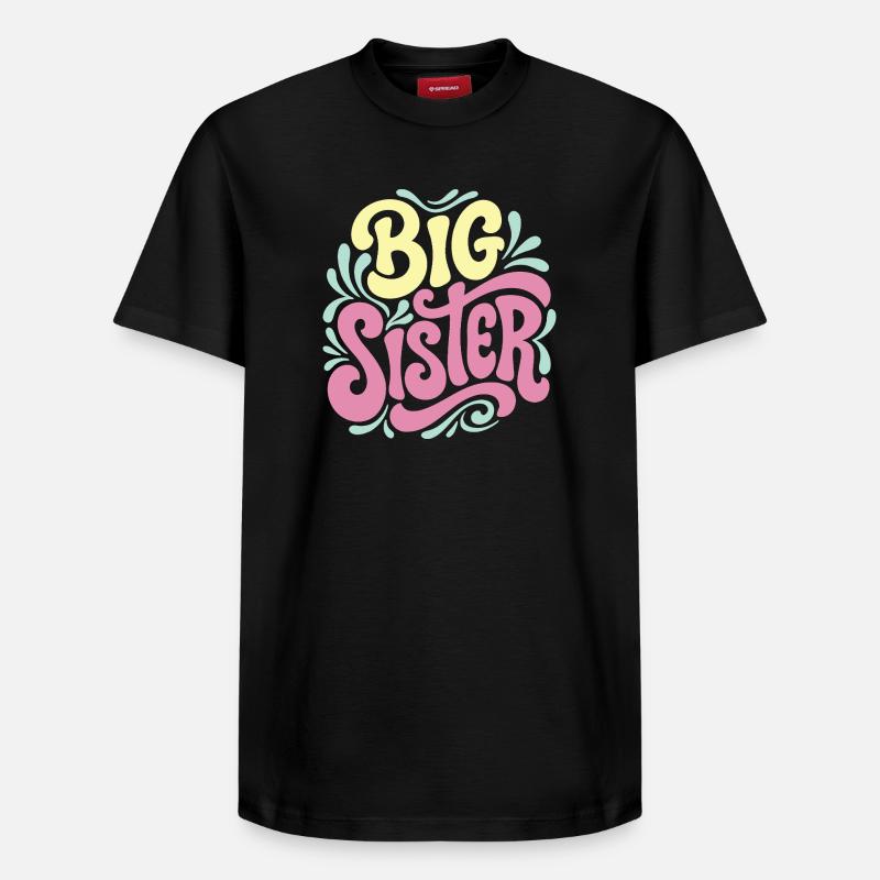 Célébration des grandes sœurs - T-shirt unisexe décontracté en coton Supima – de SPREAD - noir
