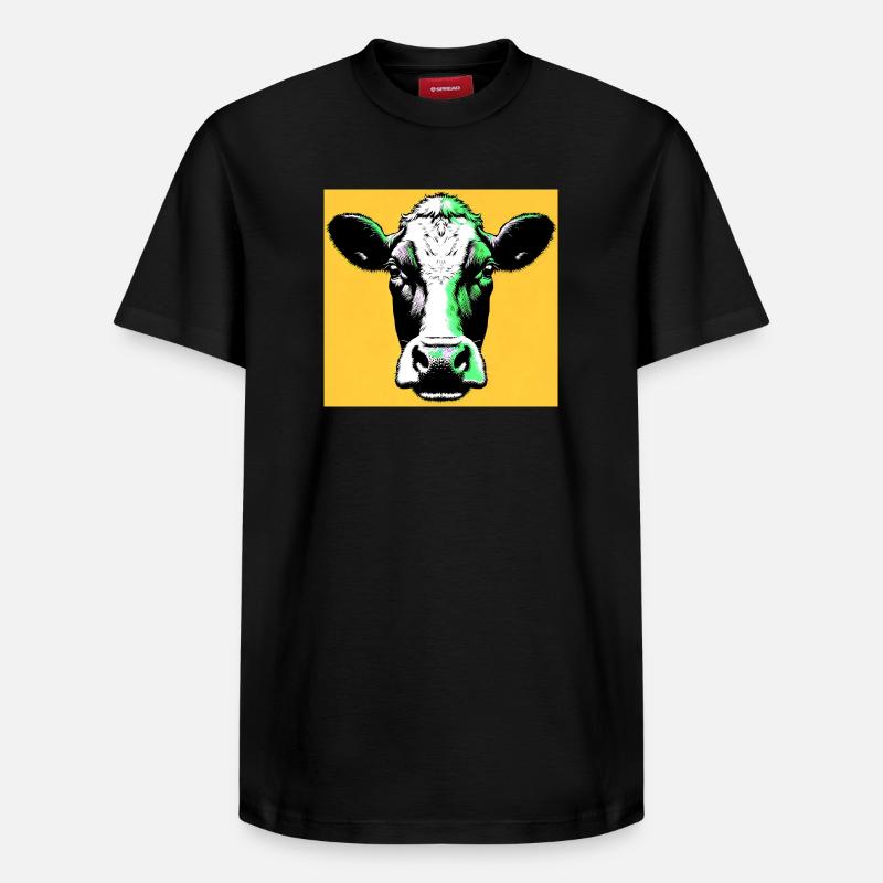 vache - T-shirt unisexe décontracté en coton Supima – de SPREAD - noir