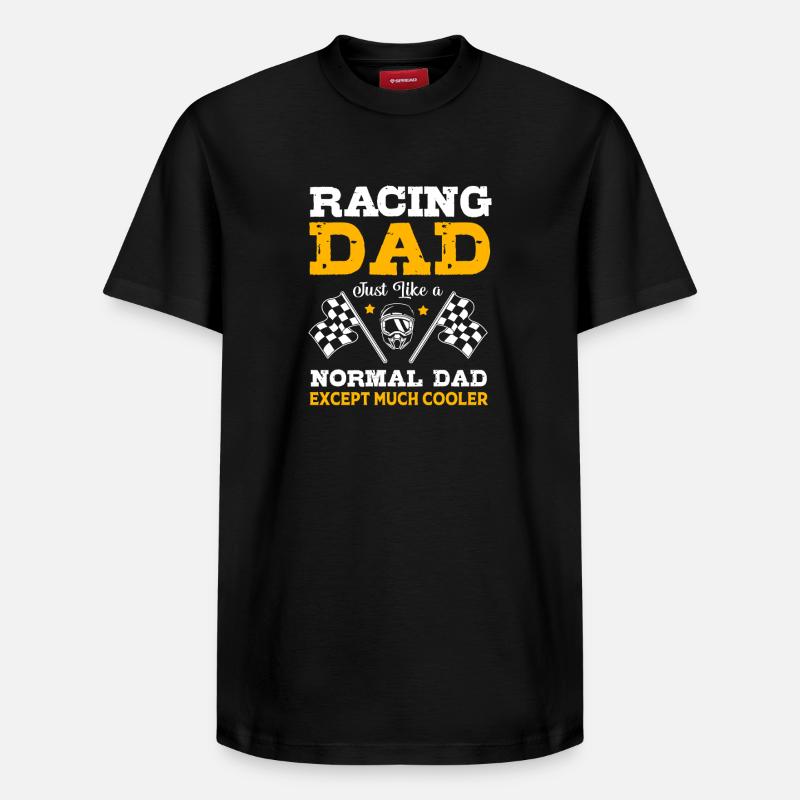 Course de dragsters - T-shirt unisexe décontracté en coton Supima – de SPREAD - noir