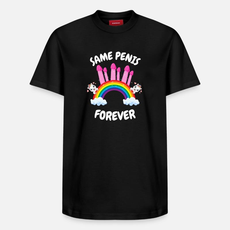 Same Penis Forever Bride - Relaxed Unisex Supima Cotton T-Shirt – von SPREAD - Schwarz