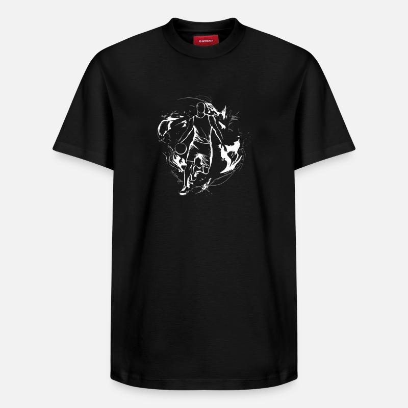 Basketteur - T-shirt unisexe décontracté en coton Supima – de SPREAD - noir