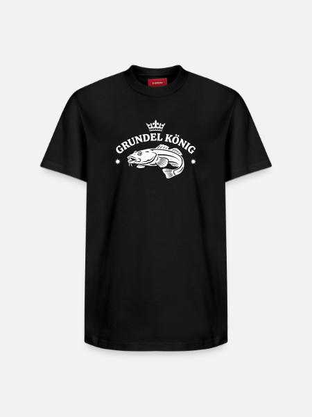 Grundelkönig Angler - Relaxed Unisex Supima Cotton T-Shirt – von SPREAD - Schwarz