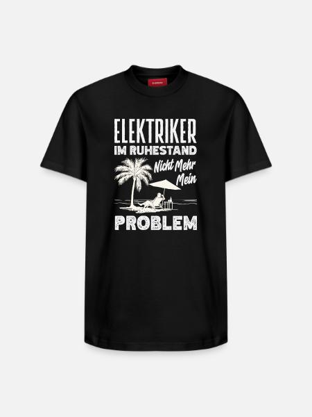 Elektriker Im Ruhestand - Relaxed Unisex Supima Cotton T-Shirt – von SPREAD - Schwarz