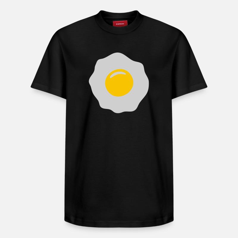egg ei spiegelei - T-shirt unisexe décontracté en coton Supima – de SPREAD - noir