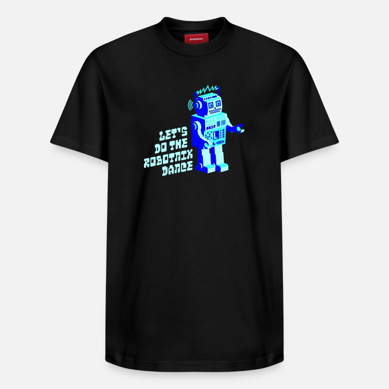 robotnik dance - old school robots - Relaxed Unisex Supima Cotton T-Shirt – von SPREAD - Schwarz