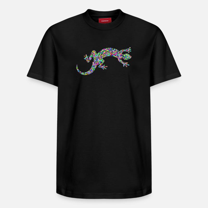 Gecko, Salamander, patterncontest - Relaxed Unisex Supima Cotton T-Shirt – von SPREAD - Schwarz
