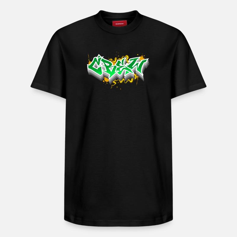 Équipage - T-shirt unisexe décontracté en coton Supima – de SPREAD - noir
