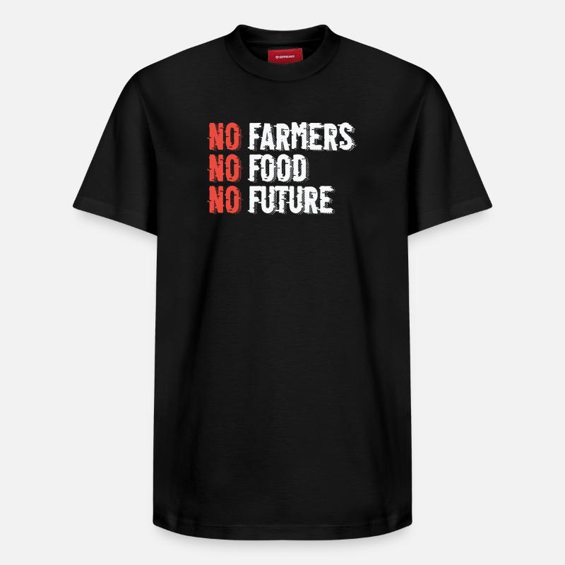Illustration de l’agriculture durable - T-shirt unisexe décontracté en coton Supima – de SPREAD - noir