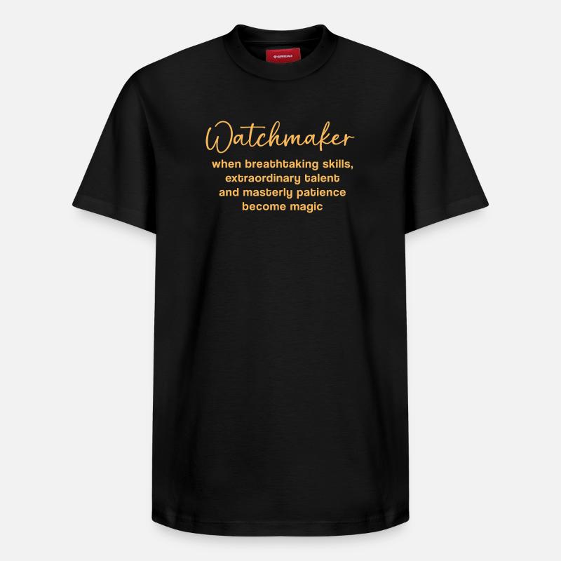 Clockwork Clock - Relaxed Unisex Supima Cotton T-Shirt – by SPREAD - black