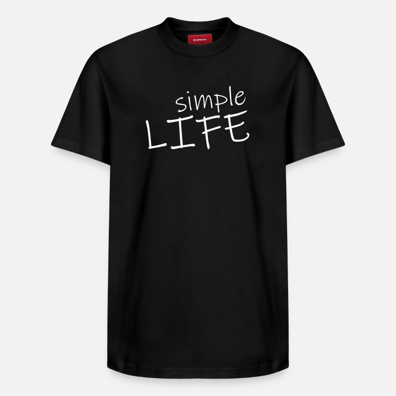 UNE VIE SIMPLE - T-shirt unisexe décontracté en coton Supima – de SPREAD - noir