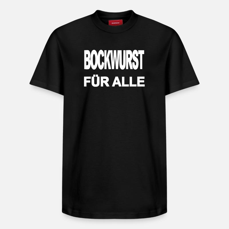 Bockwurst - T-shirt unisexe décontracté en coton Supima – de SPREAD - noir