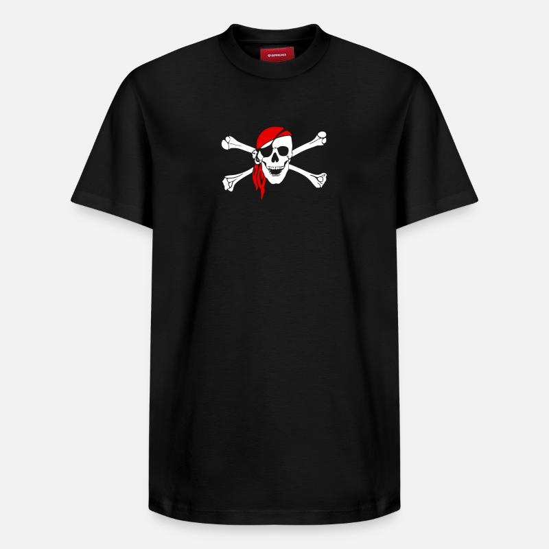 Pirat - T-shirt unisexe décontracté en coton Supima – de SPREAD - noir