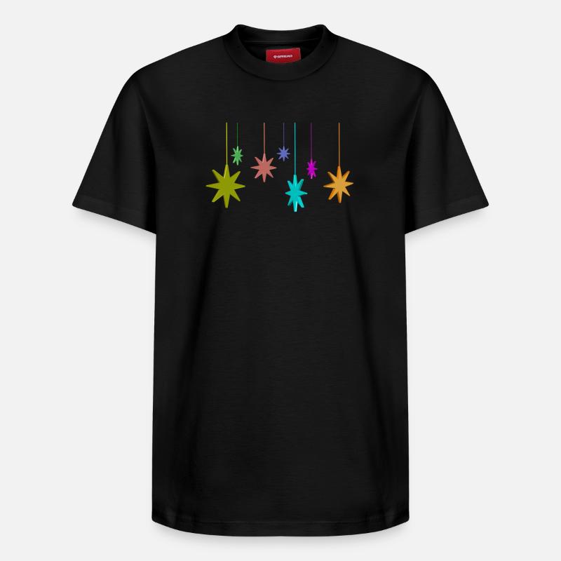 étoile de Noël - T-shirt unisexe décontracté en coton Supima – de SPREAD - noir