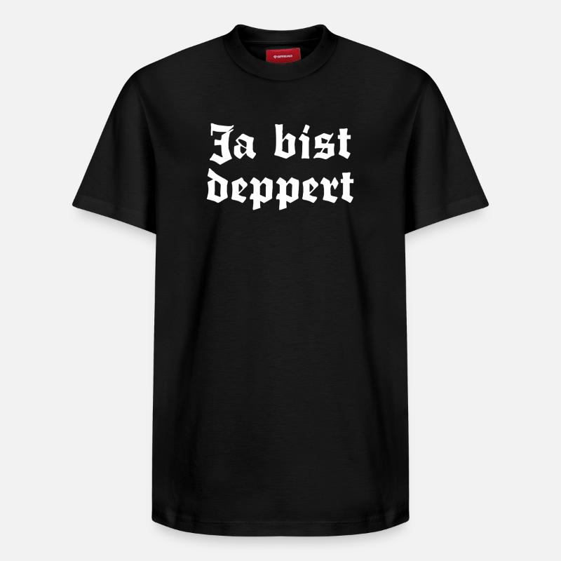 Ja bist deppert - Relaxed Unisex Supima Cotton T-Shirt – von SPREAD - Schwarz