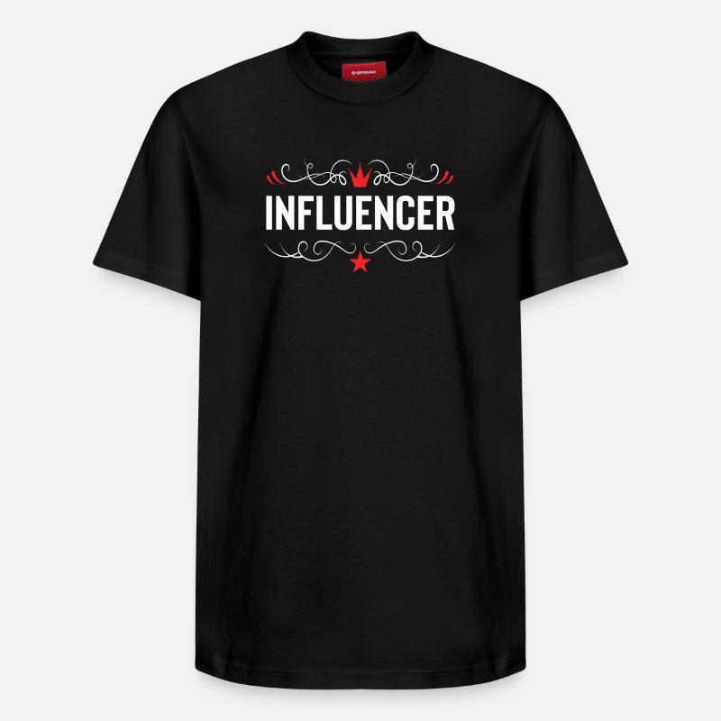Profession d’influenceur - T-shirt unisexe décontracté en coton Supima – de SPREAD - noir