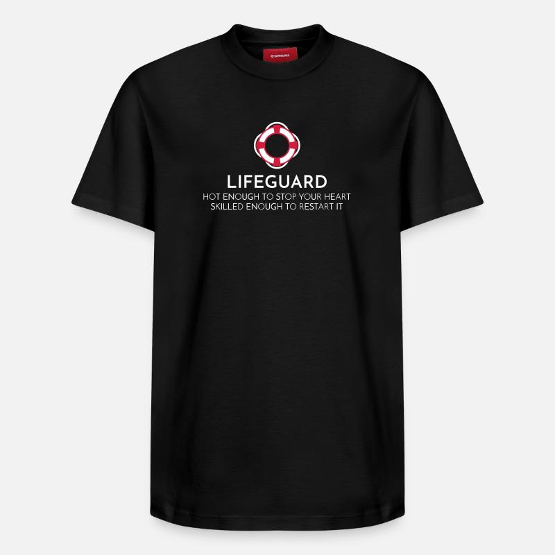 lifeguard - T-shirt unisexe décontracté en coton Supima – de SPREAD - noir