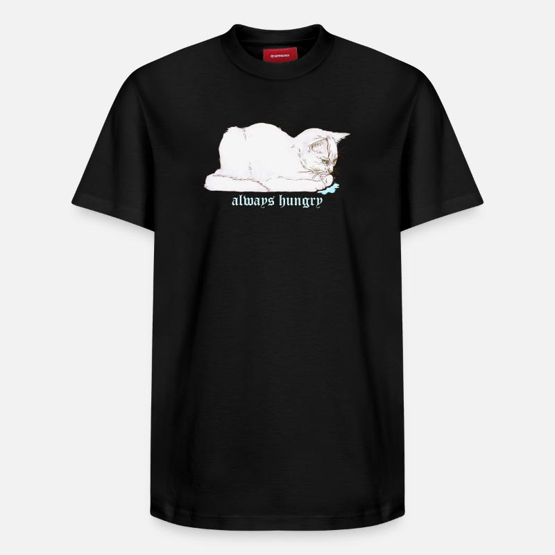 TOUJOURS AFFAMÉ - T-shirt unisexe décontracté en coton Supima – de SPREAD - noir