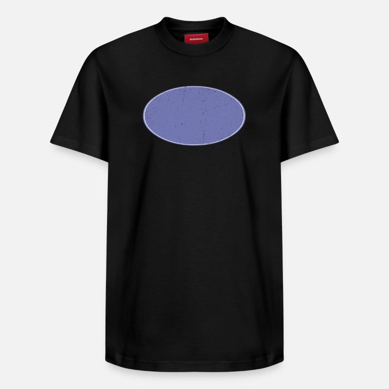 Ovaler Background Hintergrund schmutzig violett - Relaxed Unisex Supima Cotton T-Shirt – von SPREAD - Schwarz