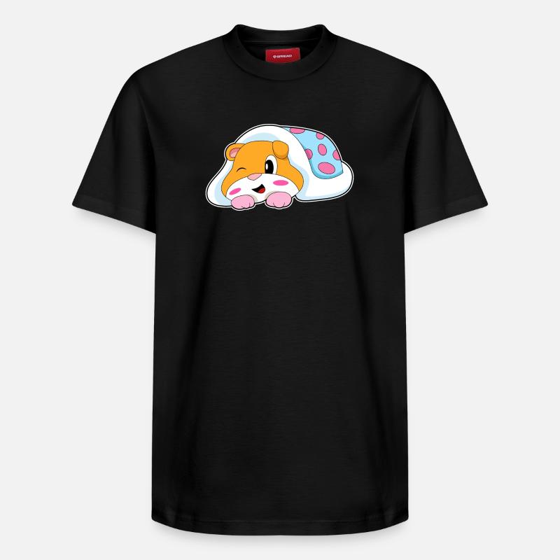 Couverture de couchage de hamster - T-shirt unisexe décontracté en coton Supima – de SPREAD - noir