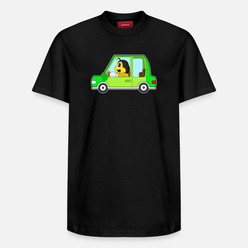 Voiture d’abeille - T-shirt unisexe décontracté en coton Supima – de SPREAD - noir