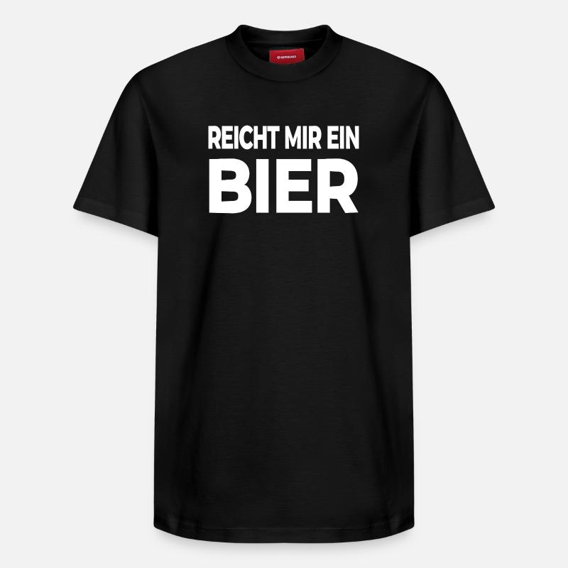 Bière - T-shirt unisexe décontracté en coton Supima – de SPREAD - noir