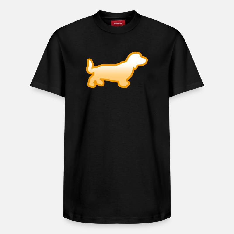 Teckel - T-shirt unisexe décontracté en coton Supima – de SPREAD - noir