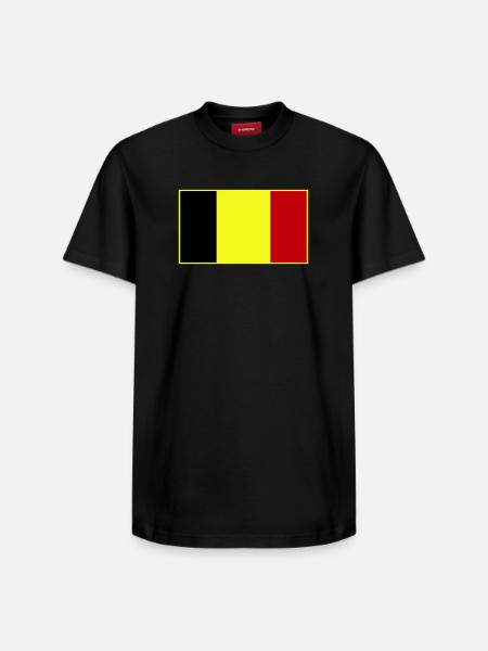 Anpassbare dreifarbige Flagge - Relaxed Unisex Supima Cotton T-Shirt – von SPREAD - Schwarz