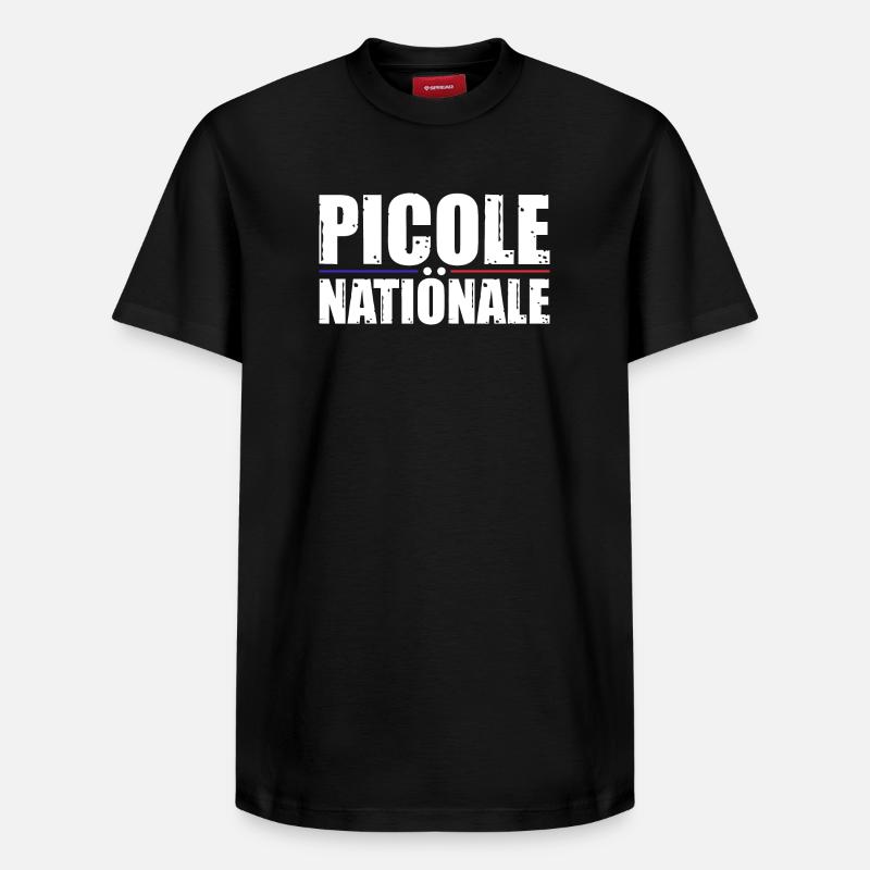 Picole Nationale - T-shirt unisexe décontracté en coton Supima – de SPREAD - noir
