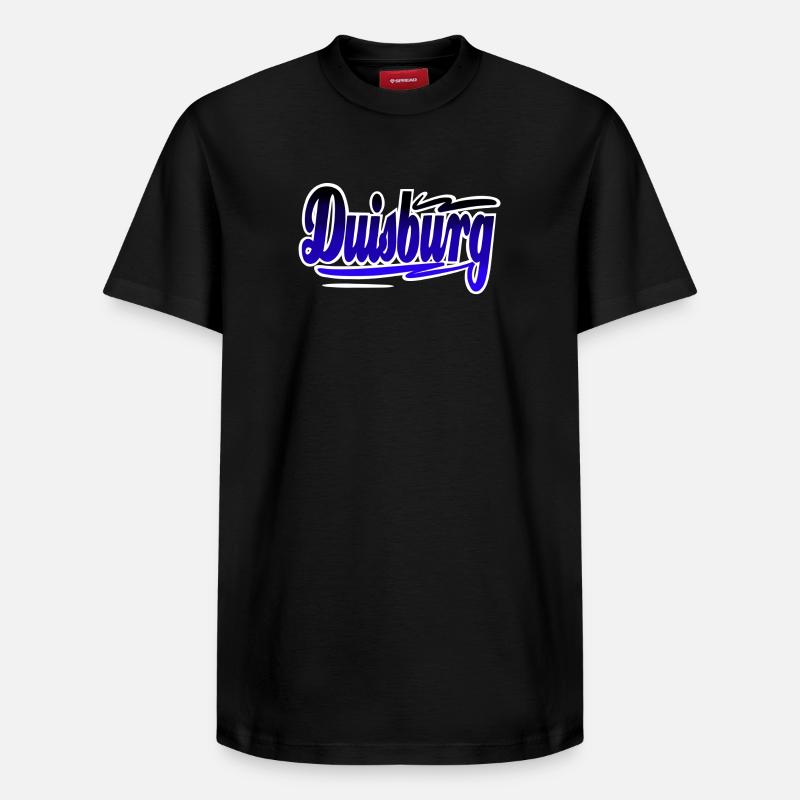 Duisburg - T-shirt unisexe décontracté en coton Supima – de SPREAD - noir
