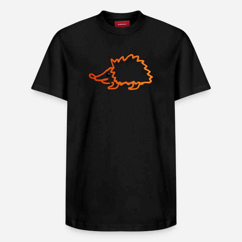 Hérisson - T-shirt unisexe décontracté en coton Supima – de SPREAD - noir