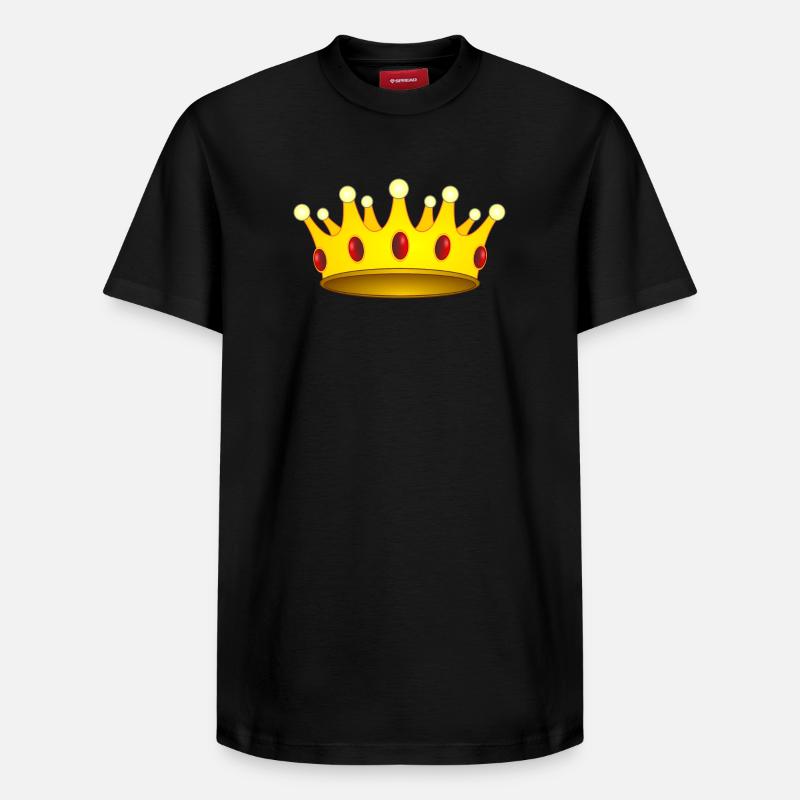 Krone für König oder Königin - Relaxed Unisex Supima Cotton T-Shirt – von SPREAD - Schwarz