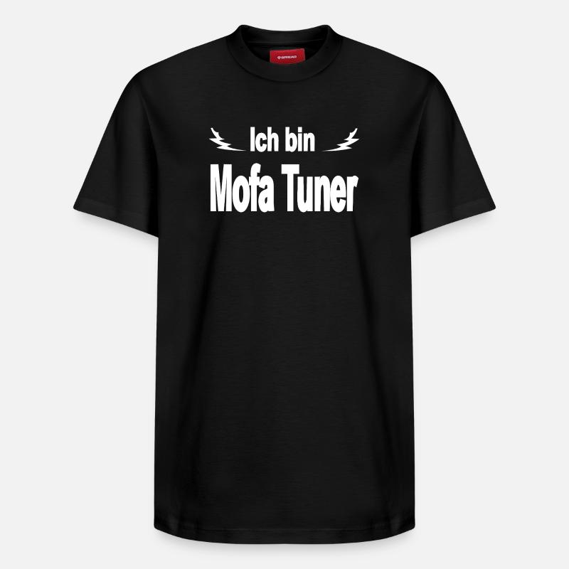 Mobylette - T-shirt unisexe décontracté en coton Supima – de SPREAD - noir