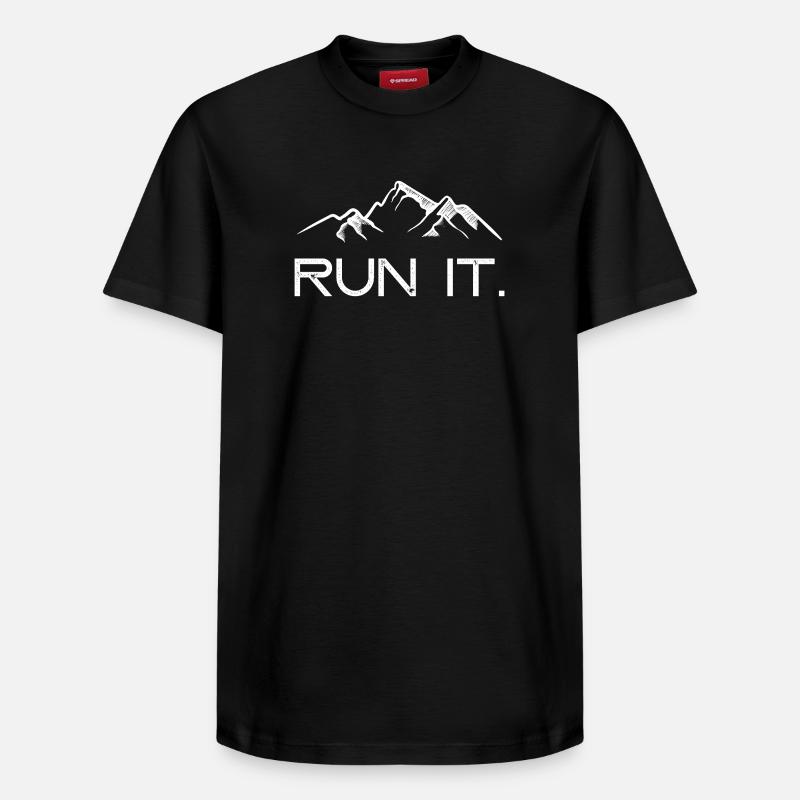 Ultra Running - Cours ! - T-shirt unisexe décontracté en coton Supima – de SPREAD - noir