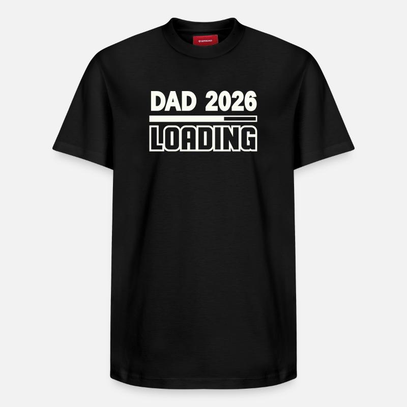 dad_2026_loading- - Relaxed Unisex Supima Cotton T-Shirt – von SPREAD - Schwarz