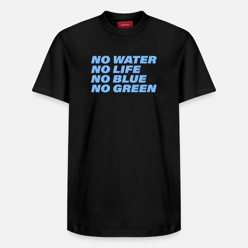 EAU - T-shirt unisexe décontracté en coton Supima – de SPREAD - noir
